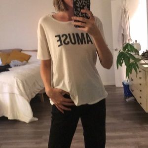 Amuse white t shirt